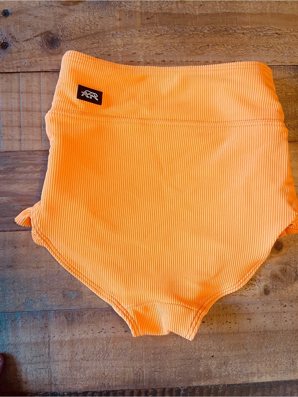 Tiger Friday Girls' Medium Ruffle High-Waist Orange Dance Bottom